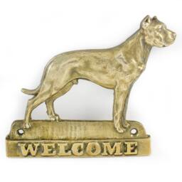 Dogo Argentino, Dog Welcome, Hanging Decoration, Limited Edition, Artdog - thumbnail 2