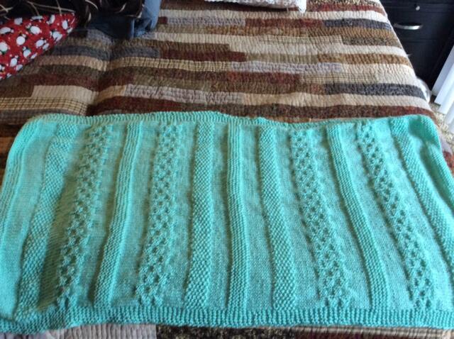 Mint Unisex Baby Blanket - image 1