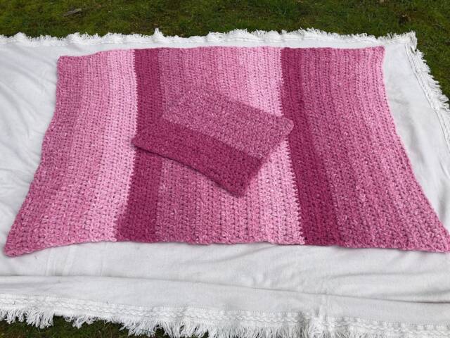 "Baby Blanket & Tiny ""Lovey" - image 1