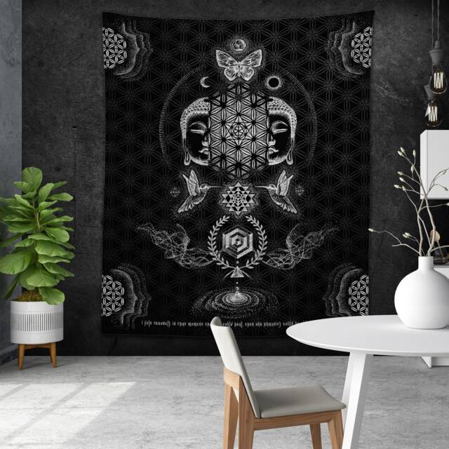 Resacralization // Glenn Thomson Tapestry/Wall Hanging Kit Loom Trippy Fabric Home - image 1