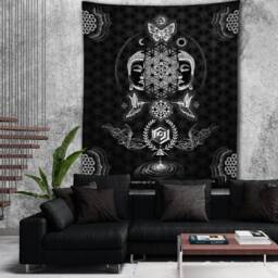 Resacralization // Glenn Thomson Tapestry/Wall Hanging Kit Loom Trippy Fabric Home - thumbnail 3