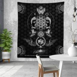 Resacralization // Glenn Thomson Tapestry/Wall Hanging Kit Loom Trippy Fabric Home - thumbnail 2