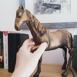 Paper Mache Horse Sculpture - thumbnail 1