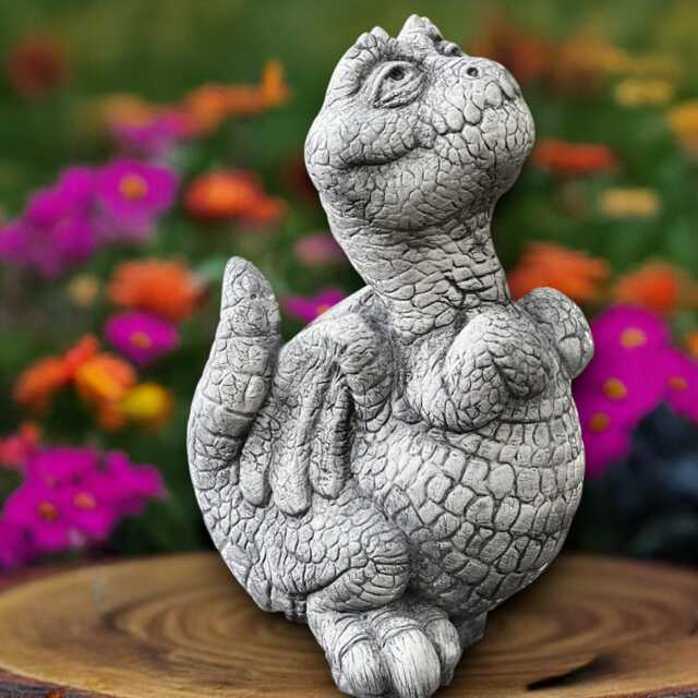 Outdoor Dragon Sculpture Concrete Statue Cement Animal Decoration Handmade Ornament Dragon Lover Gift Yard Art Garden Figurine - image 1