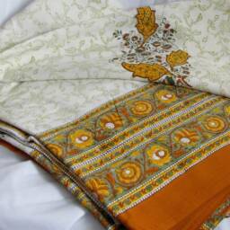 Hand Block Print Cotton Bedsheet, Bedspread, Bedding, Bed Linen, Flat Sheet.100 % Soft Premium Cotton.full/Double , Boho, India Ethnic - thumbnail 1