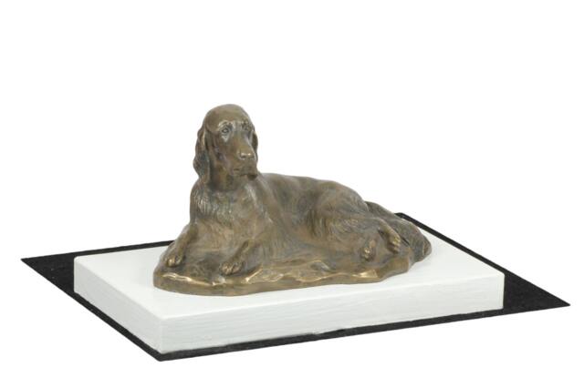 Setter, Dog On White Wooden Base Statue, Limited Edition, Artdog - image 1