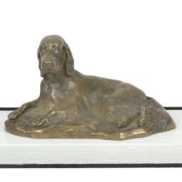 Setter, Dog On White Wooden Base Statue, Limited Edition, Artdog - thumbnail 2