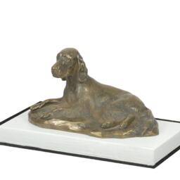 Setter, Dog On White Wooden Base Statue, Limited Edition, Artdog - thumbnail 3