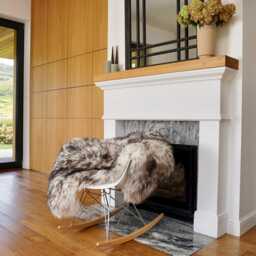 Big Sheepskin Mouflon Throw Genuine Leather Sheep Skin Decorative Rug 50x 30 - thumbnail 2