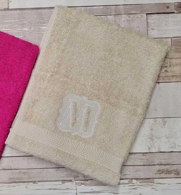 Monogram Personalised Embroidered Luxury Towels, Bath, Hand Initial Towel - image 1
