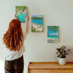 3 Piece Canvas Set - Tropical Beaches With Palm Trees & Crystal Clear Waters, Turquoise Wall Art Print, Landscapes Hanging