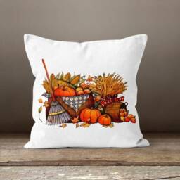 Halloween Pumpkin Cushion Cover/Fall Trend Home Decor/Orange Pumpkins Cover/Autumn Case/Decorative Throw Pillowcover - thumbnail 2