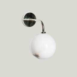 Wall Lamp With Alabaster Light Fixture For Living Room Or Hallway - thumbnail 3