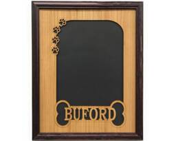 Personalized Dog Bone & Paw Prints Picture Frame - 11x14 Holds 8x10 Photo Frame, Puppy Lover Gift, Memorial - thumbnail 1