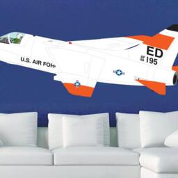 A-7 Corsair Air Force Wall Fabric Decal Vietnam Attack Fighter Bomber Left View Airplane Up To 54 - thumbnail 3
