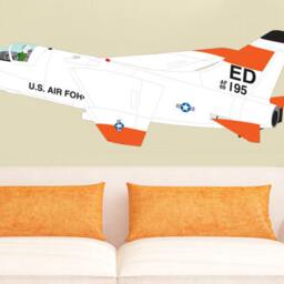 A-7 Corsair Air Force Wall Fabric Decal Vietnam Attack Fighter Bomber Left View Airplane Up To 54 - thumbnail 2
