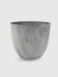 Artstone Bola Eco-Friendly Plant Pot - Recycled Plastic & Stone, Grey, D23cm - thumbnail 1