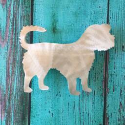 Maltipoo, Jackapoo, Mixed, Designer Breed Dog Christmas Tree Topper, Handmade, Metal, Jack Russell, Maltese, Poodle, Mixed Breeds Dog Lovers - thumbnail 1