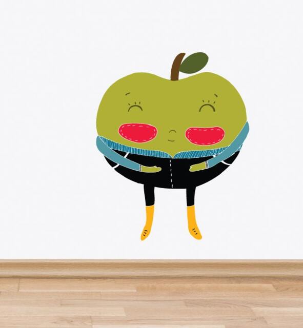 La Pomme Wall Sticker Decal - Nursery Stickers, Animal Decals, Home Decor, Baby Room, Art, Girl, Boy