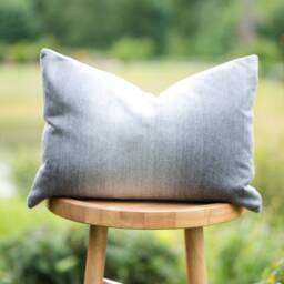 Ember -- Indoor/Outdoor Gray Ombr?? Pillow Cover Outdoor Sunbrella Lumbar Grey - thumbnail 2