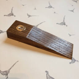 Holland & Solid Oak Wooden Door Wedge/Paperweight Gift Lovely