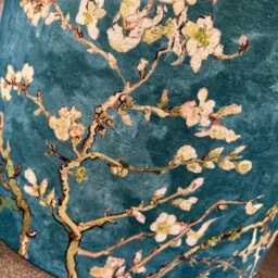 Almond Blossom, Turquoise 20cm, 30cm, 40cm Handmade Drum Lampshade/Pendant Shade. Home Decor - thumbnail 3