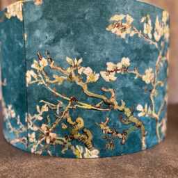 Almond Blossom, Turquoise 20cm, 30cm, 40cm Handmade Drum Lampshade/Pendant Shade. Home Decor - thumbnail 4