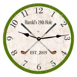 Oversized Golf Clock - Personalized Clock - thumbnail 1