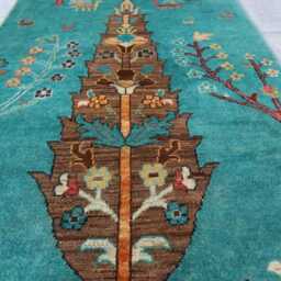 3x10 Afghan Tree Runner Rug, Kazak Farmhouse Handmade New Medallion Wool Luxury Hallway Rug - thumbnail 3