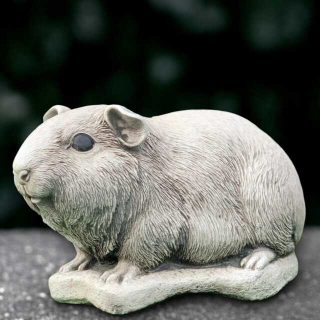 Concrete Guinea Pig Sculpture Stone Statue Outdoor Animal Art Handmade Garden Ornament Guinea Figurine Front Door Decor - image 1