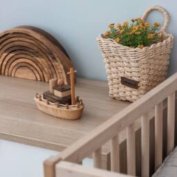 Wooden Cruise Ship Toy For Nursery Decor, Kids Room Nautical Baby Boy Girl Gift, Handmade Personalized Boat, Toddler Birthday Gift - thumbnail 4