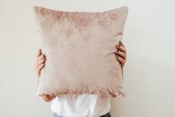 Mauve Purple Textured Velvet Cushion Cover Only - thumbnail 1