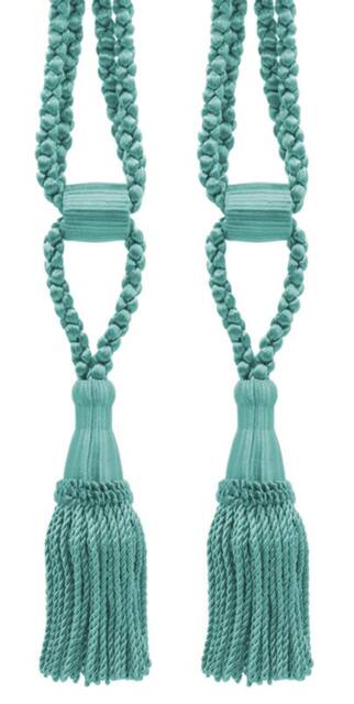 "D??copro Curtain & Drapery Tassel Tieback, Adjustable Cord Length, Length 5 1/2"", Spread 24" - image 1
