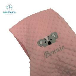 Koala - Bubble Baby Blanket Embroidered Personalised 95cm X 75cm