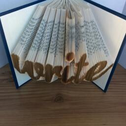 Write Lowercase - Folded Book Art Fully Customizable, Symbol Forever - thumbnail 2