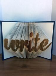 Write Lowercase - Folded Book Art Fully Customizable, Symbol Forever - thumbnail 1
