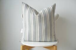 Indigo Striped Pillow Cover - thumbnail 1