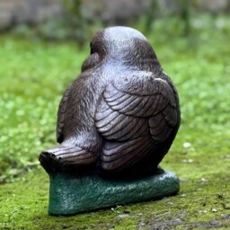 Robin Bird Concrete Statue Concrete Garden Ornament Outdoor Wildlife Decoration Rustic Cement Sculpture Stone Figure Bird Lover Gift - thumbnail 4