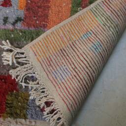 Moroccan Rug, Custom Fabulous Boujad Authentic, Azilal Abstract Multicolored Carpet - thumbnail 4