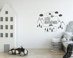 Little Adventurer Wall Decal Mountain Woodland Nursery Decor Lw39 - thumbnail 1
