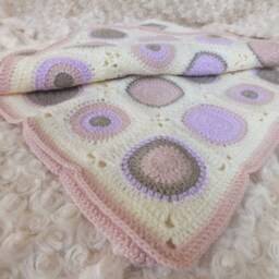 Crochet Baby Gift Set//Crochet Blanket//Newborn//Photo Prop//Lollipop Blanket//stroller //Afghan Knit//Crochet Blanket - Travel - thumbnail 2