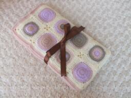 Handmade Organic Crochet Baby Blanket Newborn Photo Prop