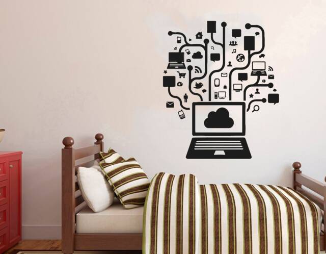 Gamer Wall Decal Video Game Controller, Gaming Room Decor 2877 - image 1