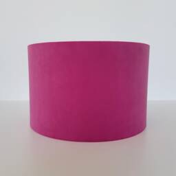Pink Velvet Lampshade With Tropical Wonderland Lining, Large Ceiling Lightshade - thumbnail 3