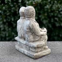 Massive Male Couple Statue Handmade Garden Sculpture Stone Man Decoration Garden Ornament Art Outdoor Figurine Lover Gift - thumbnail 4