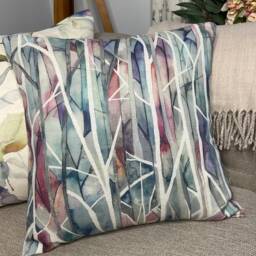 Voyage Maison Fabric, Decorative Pillow - Cushion Cover For Sofa, Bed, Window, Chair, Living Room, Hand-Painted Watercolour Design - thumbnail 2