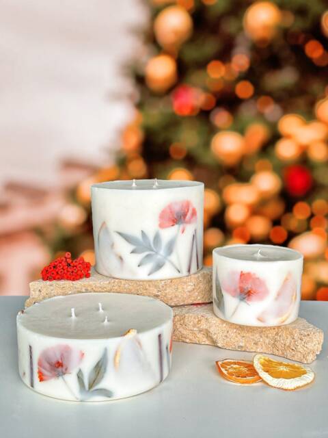 xl Large 3 Wick Candle, Christmas Candle, Festive Gift, Christmas Spice Scent, Festive Gift Idea For Her, Vegan - image 1
