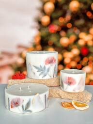 xl Large 3 Wick Candle, Christmas Candle, Festive Gift, Christmas Spice Scent, Festive Gift Idea For Her, Vegan - thumbnail 1
