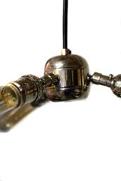 Simply Modern Bare Bulb Triple Light Chrome Edison Pendant/Chandelier - thumbnail 3