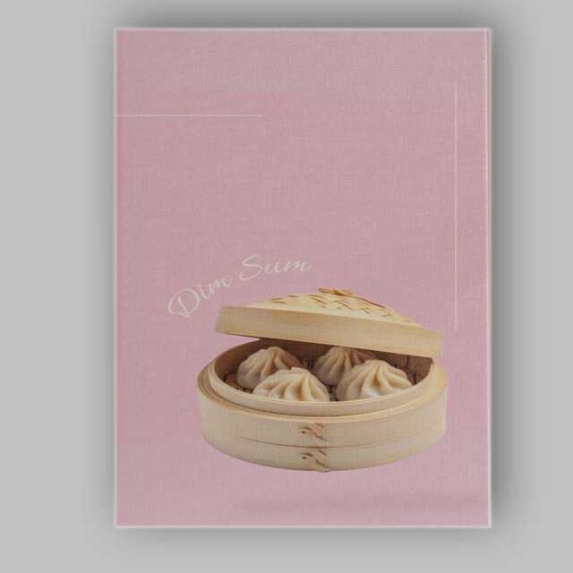 Minimalist Bamboo Dim Sum Dumpling Steamer Canvas Wall Art Print Decor Picture Ready To Hang - image 1